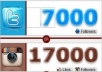 get u TopQuality TWITTER followers or instagram followers in lesss then 8hours~~~~!!!!