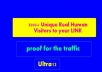 @Send 5000+ Unique real human visitors to your LINK and proof for the traffic just@