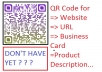 create an Awesome look QR code for Any url /Any text/ Business Card with Logo