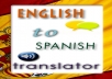 will translate any 300 words text from English to Italian or Spanish