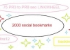 create 75 PR3 to PR8 seo LlNKWHEEL and 2000 social bookmarking backlinks