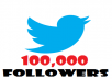 give you 100,000+ PERMANENT Twitter Followers