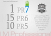 make you 1 PR7 15 PR6 and 10 PR5 backlinks all powerful PR7 PR6 and PR5!!!