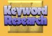 do indepth keyword research and provide high traffic, low competition keyphrases on a given niche using market samurai 