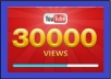 give you 30,000 youtube views to your youtube video, all views within 96 hours