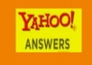 GIVE YOU 10 QUALITY ANSWERS FROM LEVEL 2 OR UPPER LEVEL YAHOO ANSWER ACCOUNT 