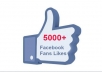 Give u 5000+ Real nd Stayng High Quality facebook likes.!