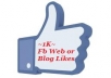 Give You 1,000 Facebook Website Or Blog Likes Within 12-Hours