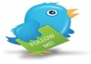 give you 550+ twitter followers,100% real and active use
