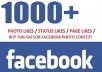 give 5000 facebook Photo likes or Vote on Any facbook updates/photo without admin access within 24 hours
