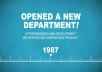 make a company or website timeline featuring your products and services