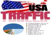 send 20,000+ Global visits with 40-70% of US Visitors