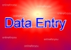do any type of data entry work for you