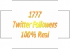 give you 1777 Twitter Followers, 100% Real & Genuine