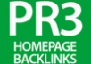 give you 3 PERMANENT PR3 DoFollow Homepage Links