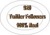 give you 920 Twitter Followers, 100% Real & Genuine