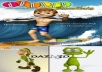 give you convert your image in a cartoon , 100% real