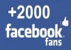 I will give you 2000 likes on Facebook