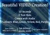 create a beautiful intro VIDEO