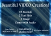 create this GREAT professional intro for your show or event