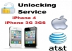 unlock at&t, att locked iPhone 3g, 3gs 4, 4s