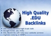 Give You 50 Premium EDU Backlink Packages 