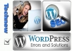  fix Your WordPress Error, Problem and other Issues 