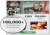 give you 1,00,000+ AUTHENTIC Permanent Instagram Photo / Image Likes within 24hours