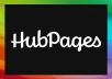 Provide You A Very High Quality Hubpages Backlinks