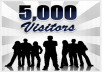 send 5000 unique visitor to your website for only