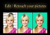 Edit / retouch / remover backhroung of your 2 pictures