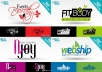design 2 professional logo for your website, business, brand etc