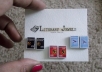 make a pair of book cover earrings