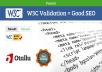 I will make your websites W3C Validated 