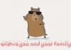 I will create a video of an Hamster dancing on gangnam style song displaying your message @!