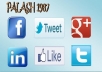 give you 15 tweets, 15 fb web likes, 15 linkedIn share, 15 FB Share, 15 google+1