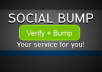 social bump your service daily for a week(7 days)
