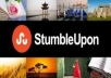 Provide you 100+ Stumbleupon Followers,100% real & robotick software use, only