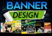 design 2 nice banner and header for your website