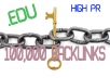3000 EDU Backlinks + EDU Blogs, 16000 Wiki Links, 80000 PR 0-9 Backlinks