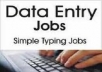 I want to do data entry jobs of any type