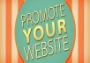 promote your website url on my active 6,500,000 fans page!!@@