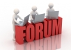 post 20 messages in your forum or blog comments within a 48 hour period