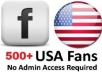 Will Give You 500+ *USA High Quality & Staying* Facebook Likes