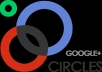 add 350 people to your google circles page with profile picture