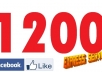 give you 1200 Facebook Likes to your Facebook fanpag, photo, website in 24 hours