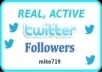 give you 555+55 Twitters Followers 100% real on your website