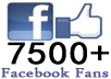 give you  7500++ Facebook Likes 100% real & active on your Fanpage