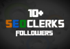  send you 10+ SeoClerks followers