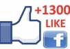 1300+ Real looking active facebook likes to your fan page